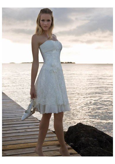 Короткое свадебное платье №24