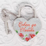 Замочек любви и верности в заливке "Совет да Любовь" с ключиком
