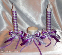 Комплект из трех свечей "Виолет"