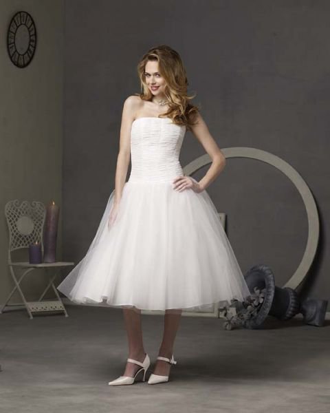 Короткое свадебное платье №4